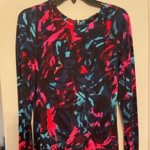 Body Con Dress Midi length Full Zipper down back  Size L